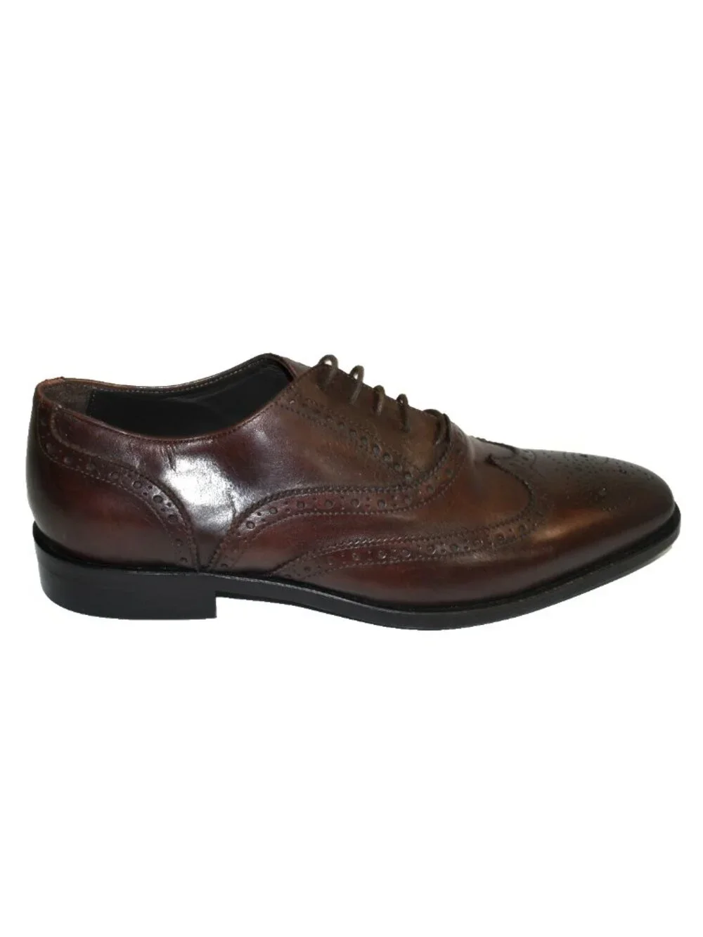 New! To Boot New York Winthrop Wingtip Leather Oxford Marron Brown 10.5 DD37